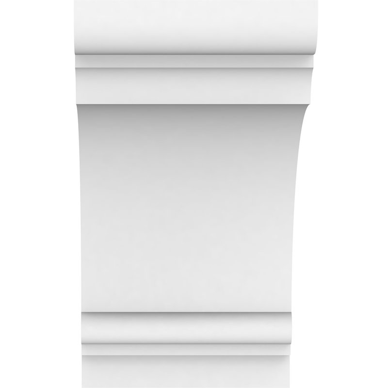 Support Standard Hughes Architectural Grade PVC, H 6 po x l 3,5 po x p 6 po