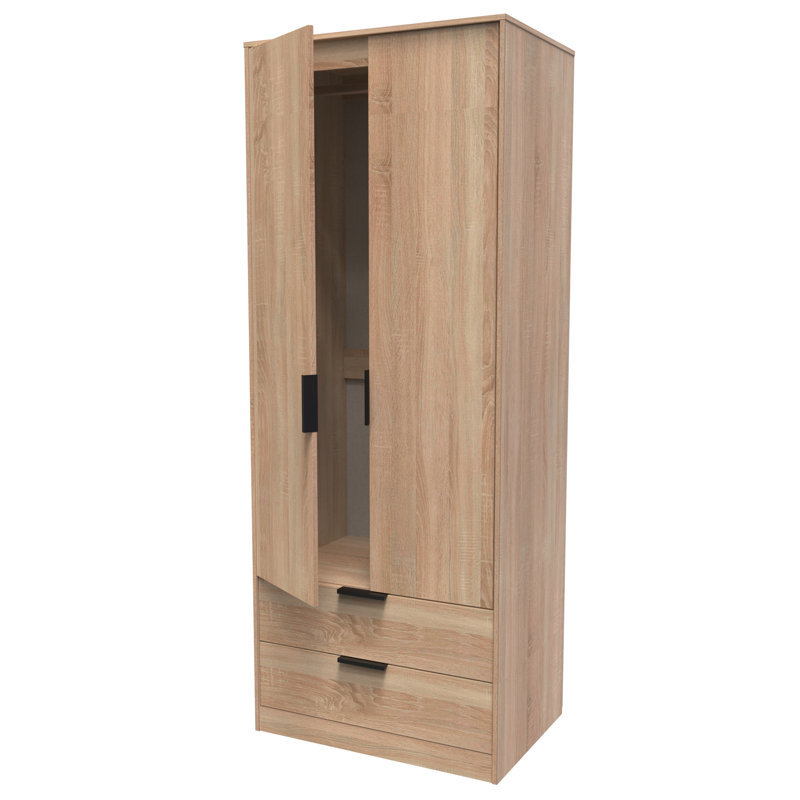 Turah Manufactured Wood Wardrobe, Bardolino Oak
