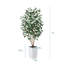 Adcock UV Protected Artificial Ficus Tree with Decorative Base, Faux Ficus Plant with Natural Trunk-1722551520-1722551527