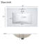  Meuble-lavabo moderne 30 po avec lavabo en céramique, porte à fermeture douce et tablettes réglables, blanc-478338422