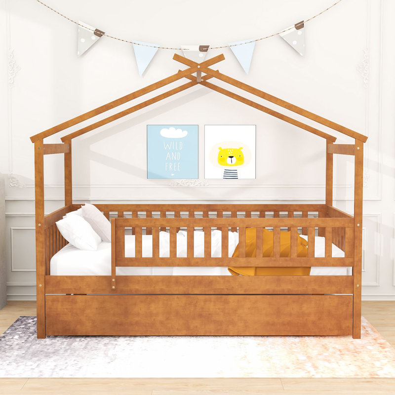 Pontoosuc Wood Daybed with Twin Size Trundle, Walnut, Twin