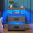 Gaelyn Sensor LED Nightstand with Ample Storage Space-1816259207