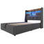 Upholstered Lift Up Storage Ottoman Bed-1681419600