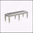 Charming Upholstered Long Bench with Sparkling Accents for Various Rooms