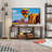 Entertainment Centre And Industrial TV Console Table With Open Storage