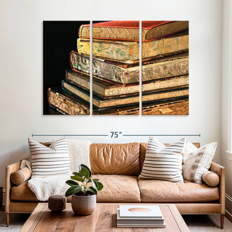 Kerner Antique Books, 42" H x 65" W