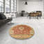 Tapis oriental orange / brun / beige-1219899641