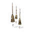 Ensemble de 3 clochettes St. Elizabeth en or bruni