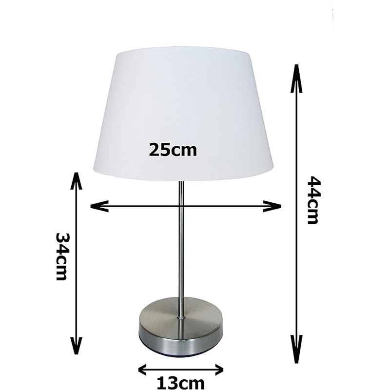 Okken Metal Table Lamp, Cream