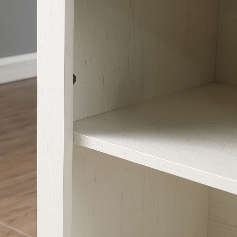 Armoire de rangement Farmhouse avec porte de grange coulissante et tablette à vin