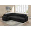Ensemble de canapé-lit modulaire convertible 4 pièces avec rangement et méridienne coulissante Onyx