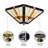 Jitendr Glass Flush Mount