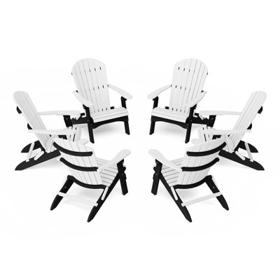 Heritage Folding Adirondack Chairs Set Of 6