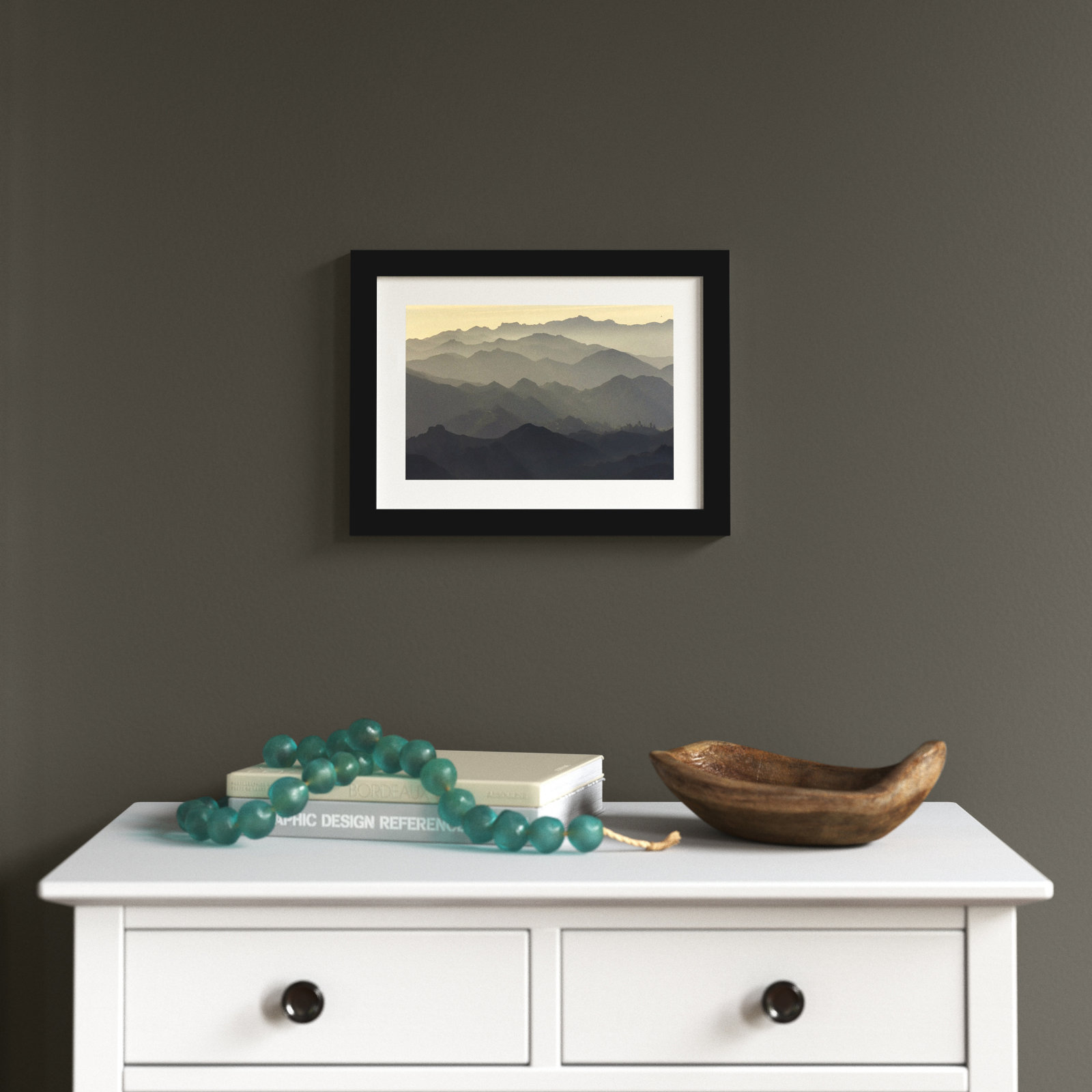 Santa Monica Mountains by Rob Sheppard Danita Delimont, 19" H x 25" W, Black
