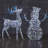 4 Ft Pre-Lit LED Light Up Iridescent Deer Lighted Display