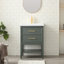 Meuble-lavabo simple 24 po avec plateau en céramique Brodnax-1755984572