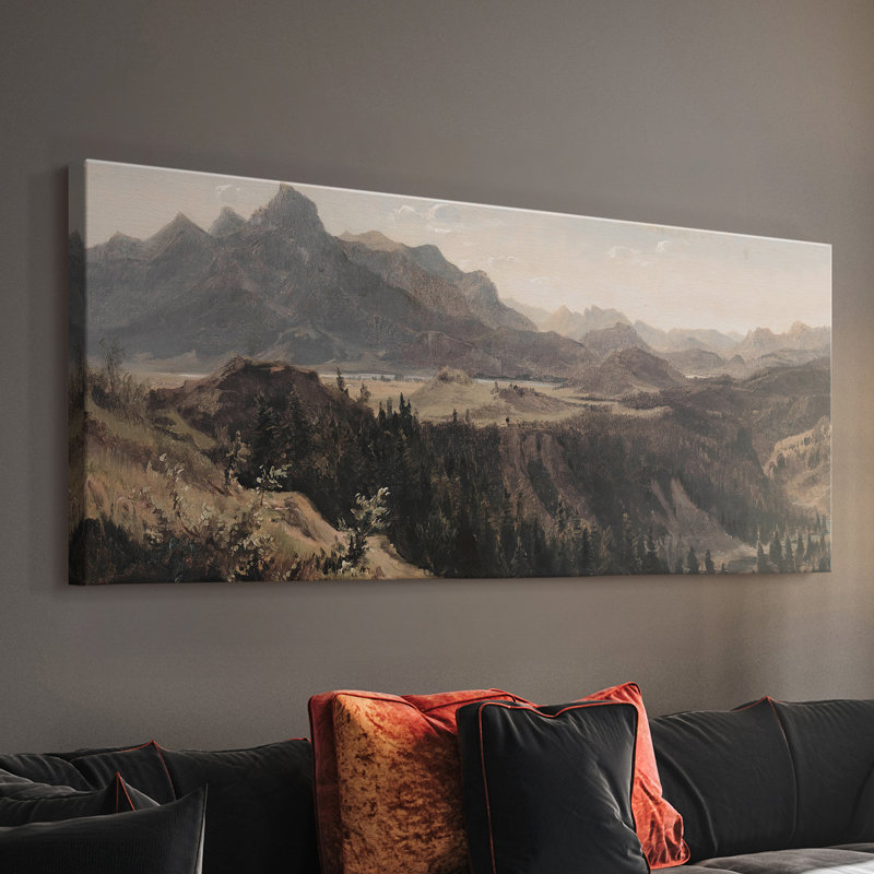 Série paysage - DMC - Toile tendue avec châssis - Prêt à accrocher, H 12 po x l 30 po