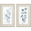 HomeRoots "Ensemble de deux reproductions d'art encadrées blanches botaniques grises", 2 pièces