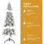 Arbre de Noël - Conception peu encombrante, branches articulées, support stable, aspect enneigé réaliste-118769891