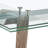 Breck Extendable Glass Top Dining Table