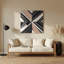 «Geometric Abstraction 99», art mural en métal gris-2145605823