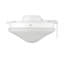 Ventilateur d'éclairage blanc 2 lumières Meridian-26241480