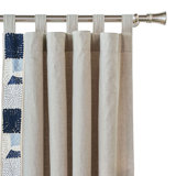 Beau Cotton Blend Room Darkening Right Curtain Panel