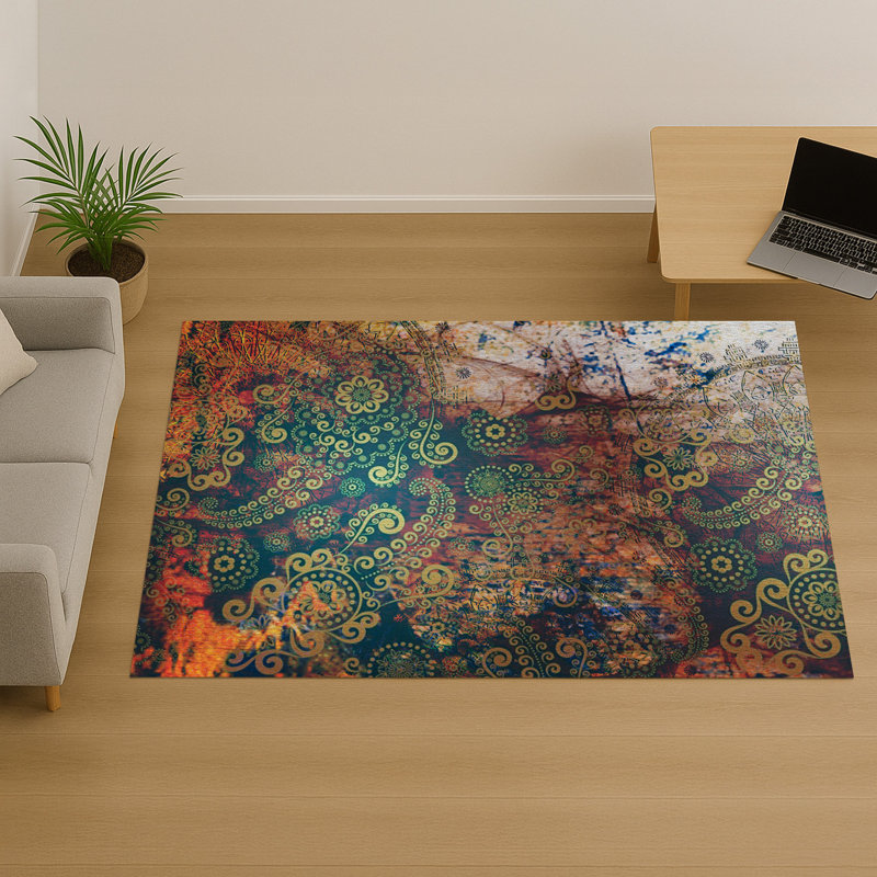 Abstract Area Rug, Runner 70 x 140 cm