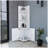 Klay 2-Door 4-Shelf Tall Storage Cabinet White