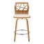 Tabouret de comptoir à hauteur fixe avec pivot