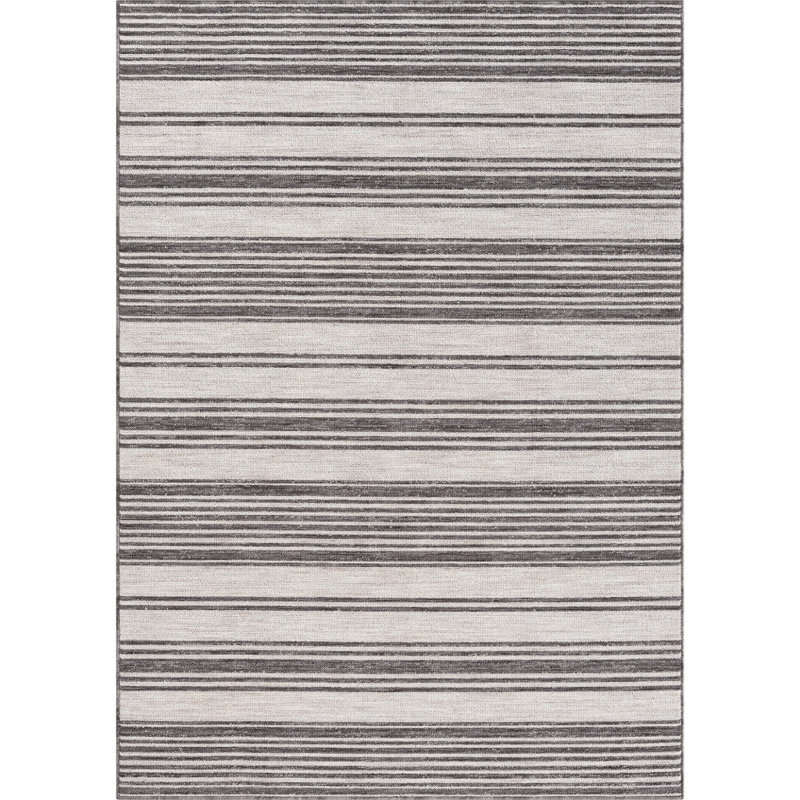 Danyelle Sriped High-Low Indoor/Outdoor Area Rug, Rectangle 7'10" x 8'10"