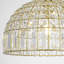 Luminaire suspendu dôme en cristal 1 lumière 13,8 po