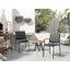 Chaise de patio empilable en teck Jonesville