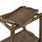 Telluride Wood Finish Folding Bar Cart With Two Detachable Trays-77138497