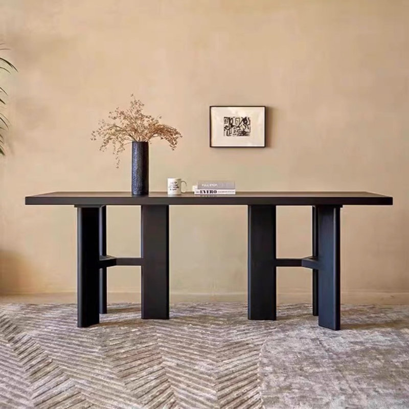 Table de salle à manger rectangulaire Hueur H 31,49 po, H 29,52 po x L 78,74 po x l 31,49 po