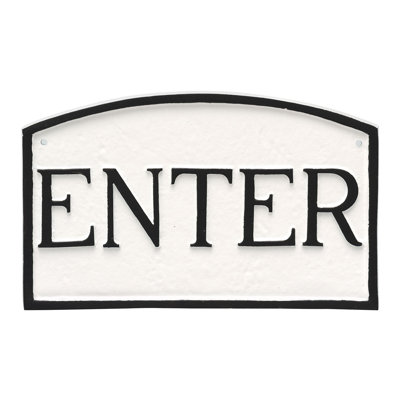 Plaque de jardin «Entrée»
