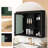 Versatile Wall-Mounted Bathroom Cabinet with Multiple Shelves and Stylish Design