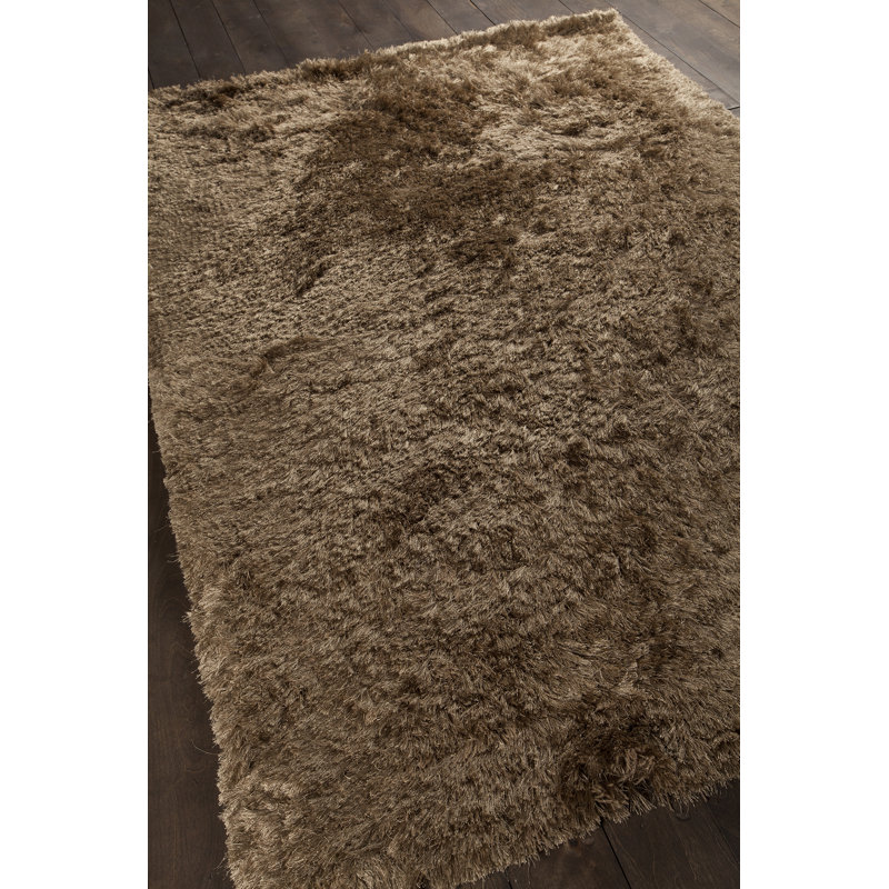 Celecot Hand Loomed Area Rug in Olive, Rectangle 5' x 7'6"