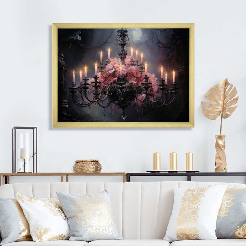 Lustre murmurant des ombres II, Cadre photo noir, H 24 po x l 32 po x P 1 po