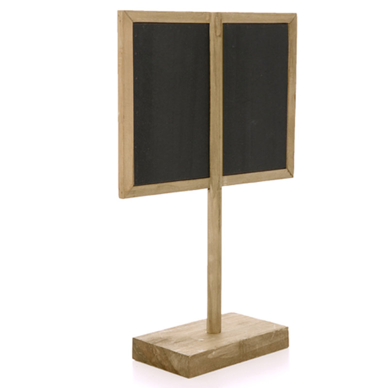 Tableau noir en bois, H 1 pi 5 po x l 0,75 pi, Naturel