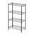 Four-Tier Metal Rack (Black)
