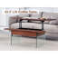 Table basse multifonctionnelle à plateau relevable - essentielle pour les maisons modernes. Pieds en verre trempé, plateau relevable. Parfaitement adapté aux salons et aux bureaux.-27626465