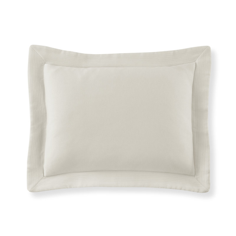 Angelina 100% Cotton Envelope Sham, Euro, Linen