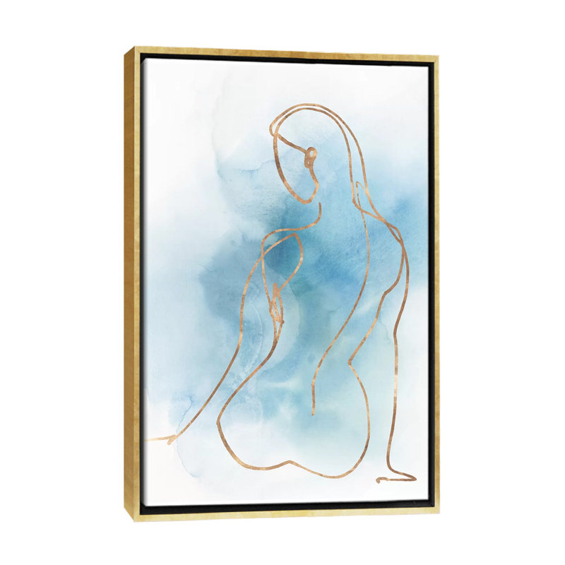 Figurative II par Isabelle Z - impression d'art graphique, Aucun mat, H 48 po x l 32 po x P 1,5 po, Toile encadrée d'or