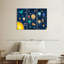 Planètes multicolores, ensemble de 3 impressions sur toile par SweetTeachings-883869776