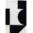 Geometric Handmade Tufted Wool Ivory/Black Area Rug-1456809922