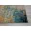 Tapis abstrait bleu / jaune Adrihana-1240914429