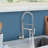 Topcraft Single Handle Single Hole Kitchen Sink Faucet with Pull Down Sprayer-94118610