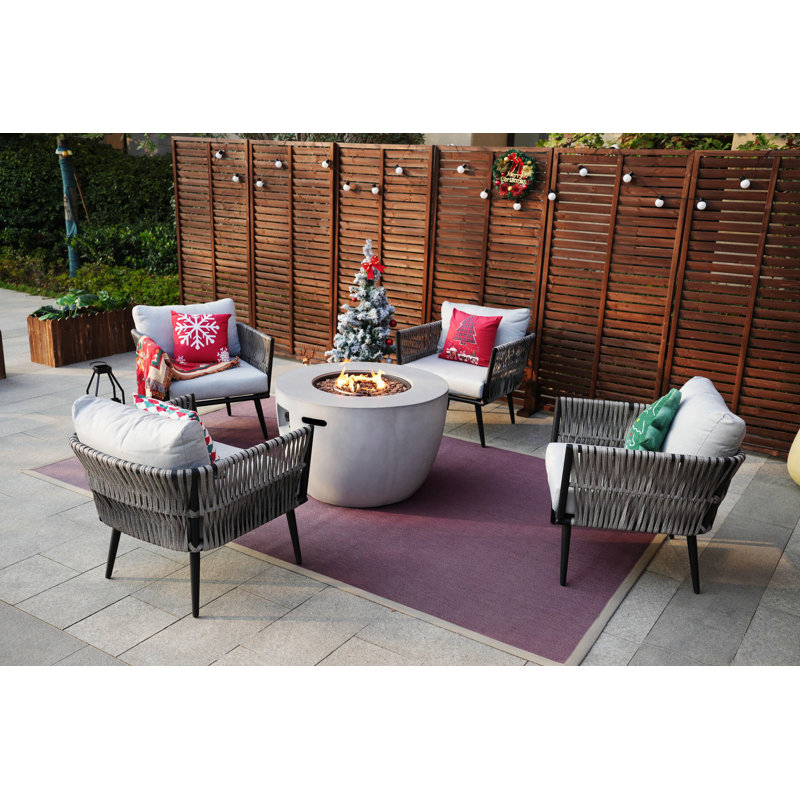 4 - Person Patio Conversation Set with Cushions