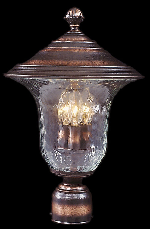 Tête de lanterne câblée à 1 lumière Vogel, 16 po x 10,5 po, Bronze Sienne